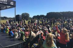 Outdoor science show at Centennial Park